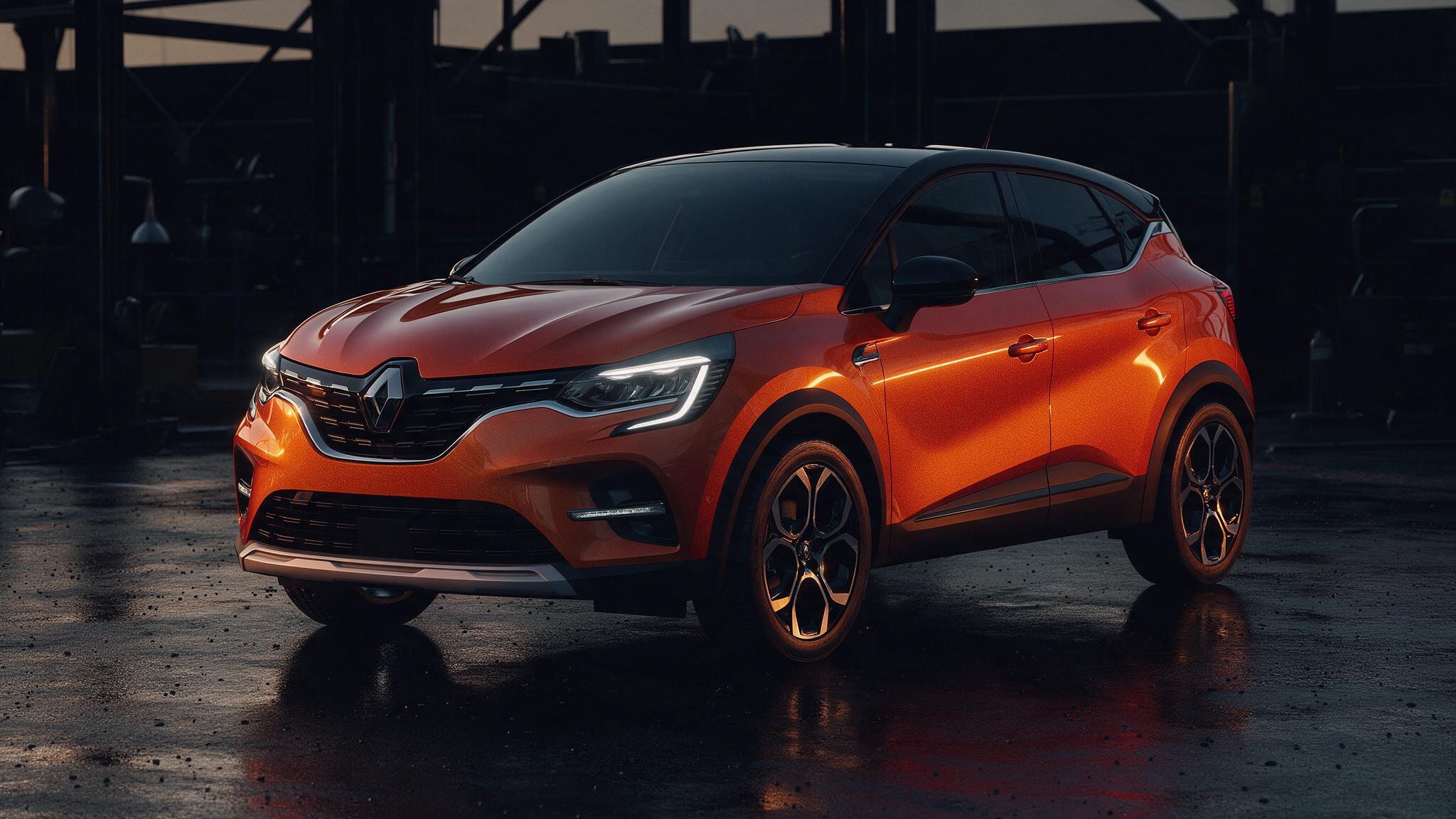 Renault Captur 1.3 TCe in donkere tuningwerkplaats