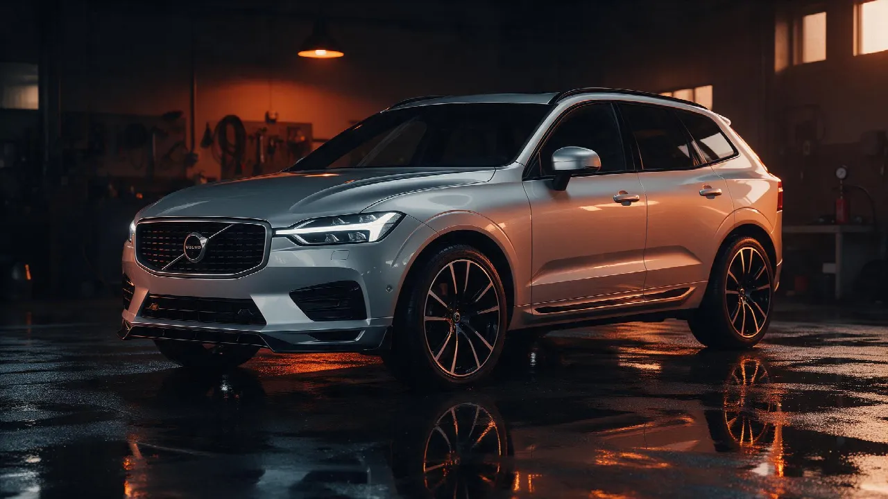 Volvo XC60 T6 in donkere tuningwerkplaats