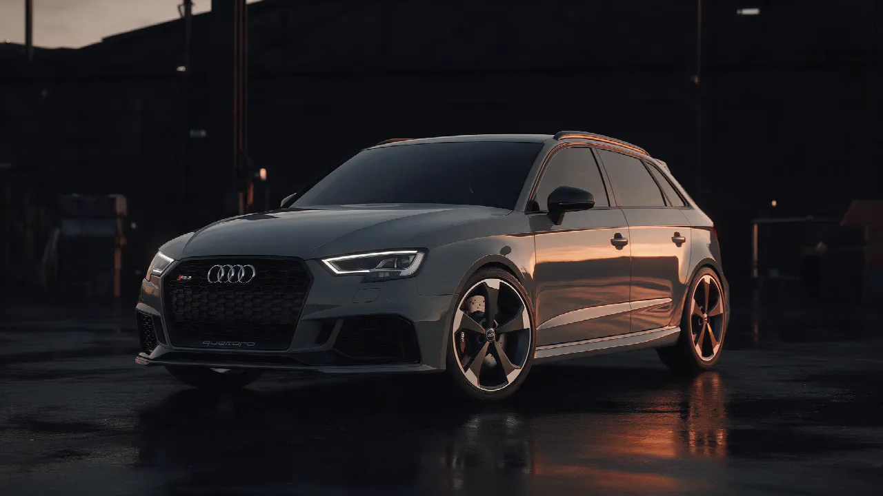 Audi RS3 Sportback in Nardo grijs