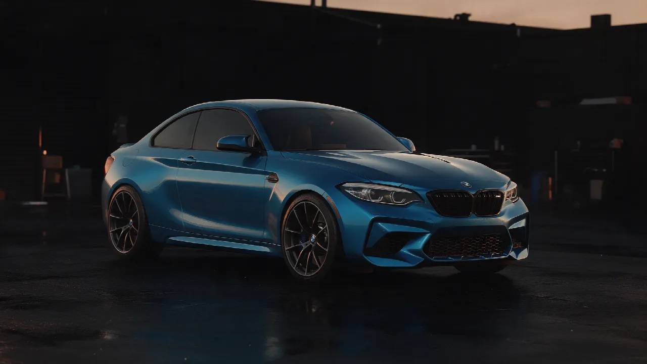 BMW M2 Competition in Long Beach Blue