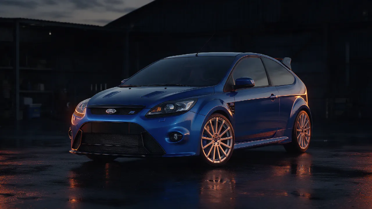 Ford Focus RS Mk2 in blauw