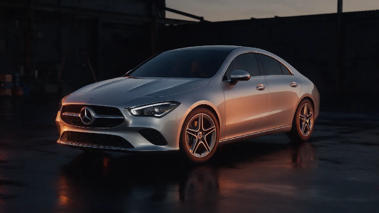 Mercedes-Benz CLA 220 coupe in zilver