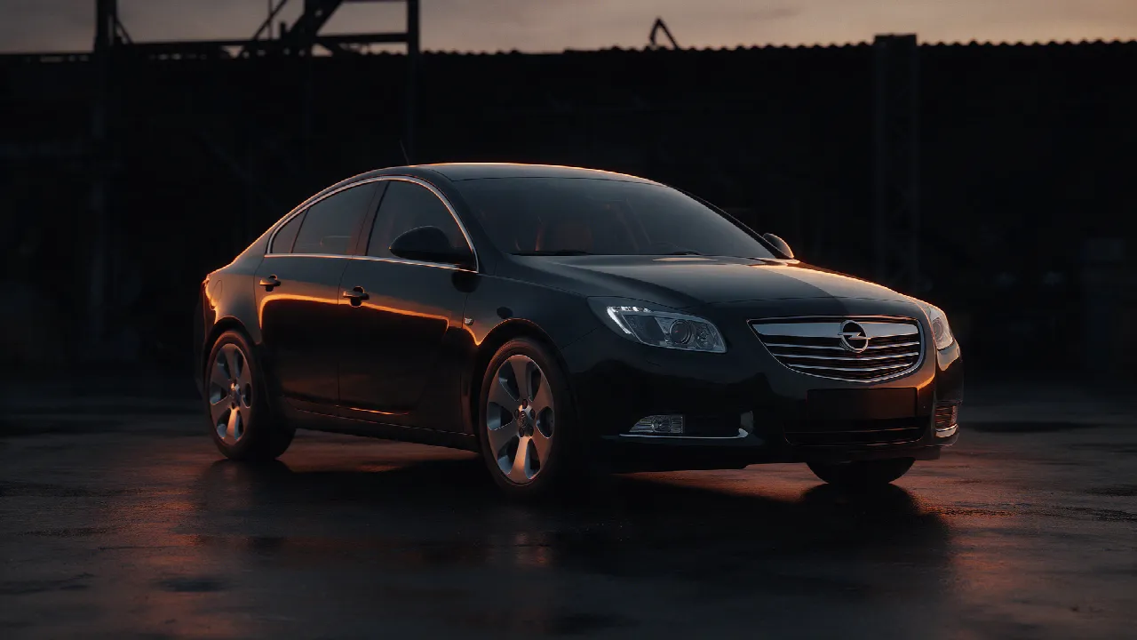 Opel Insignia sedan in zwart